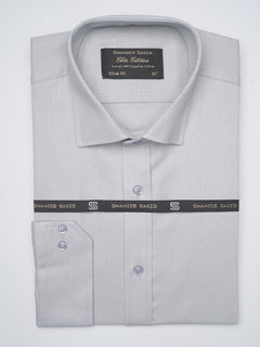 Light Grey Self, Elite Edition, French Collar Men’s Formal Shirt (FS-1030)