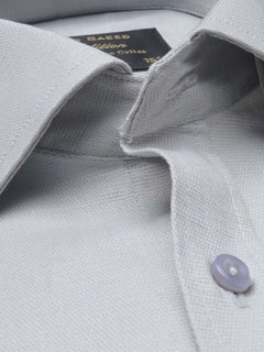 Light Grey Self, Elite Edition, French Collar Men’s Formal Shirt (FS-1030)