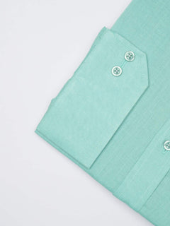 Sea Green Plian, Elite Edition, French Collar Men’s Formal Shirt (FS-1040)