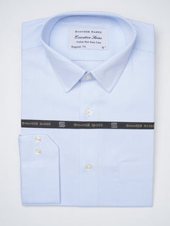 Light Blue Self, Executive Series, French Collar Men’s Formal Shirt  (FS-1058)