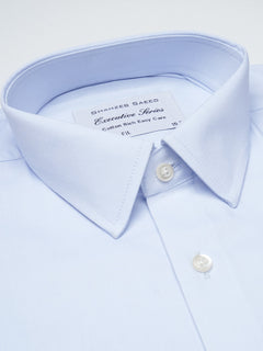 Light Blue Self, Executive Series, French Collar Men’s Formal Shirt  (FS-1058)