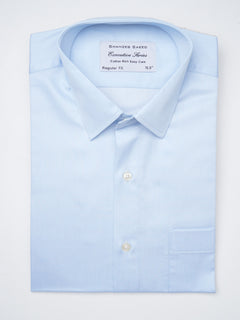 Sky Blue Self, Executive Series, Classic Collar Men’s Formal Shirt  (FS-1064)