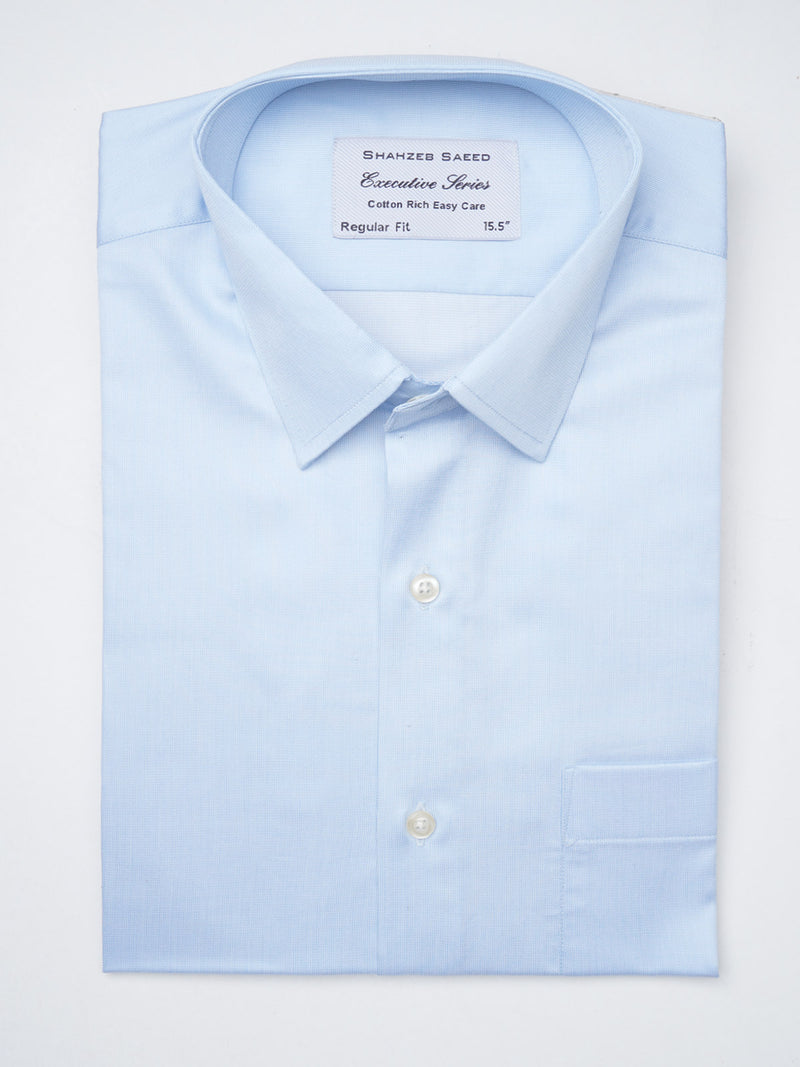 Sky Blue Self, Executive Series, Classic Collar Men’s Formal Shirt  (FS-1064)