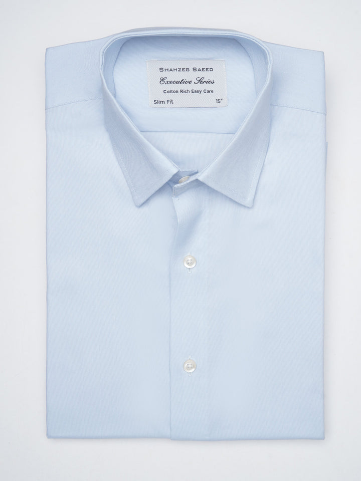 Sky Blue Self, Executive Series,French Collar Men’s Formal Shirt  (FS-1067)