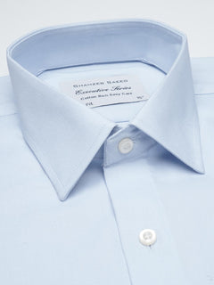 Sky Blue Self, Executive Series,French Collar Men’s Formal Shirt  (FS-1067)