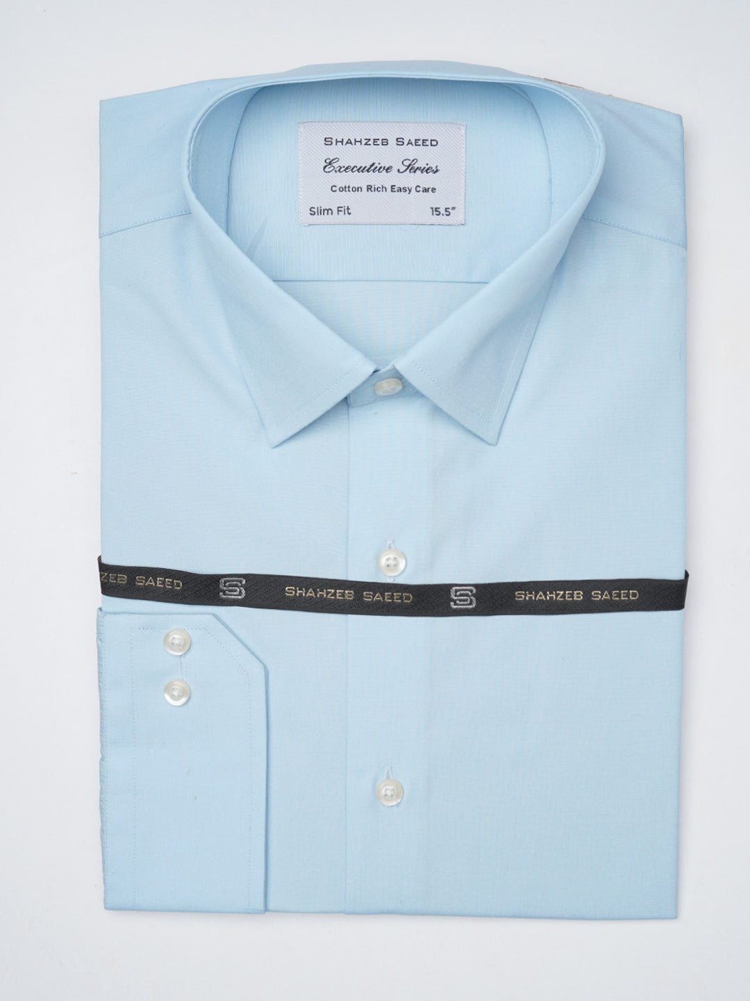 Sky Blue Plain, Executive Series, French Collar Men’s Formal Shirt  (FS-1077)