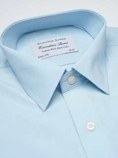 Sky Blue Plain, Executive Series, French Collar Men’s Formal Shirt  (FS-1077)