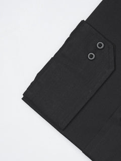 Black Plain, Elite Edition, French Collar Men’s Formal Shirt  (FS-1079)