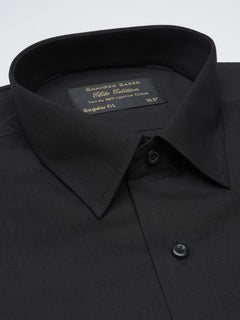 Black Plain, Elite Edition, French Collar Men’s Formal Shirt  (FS-1079)