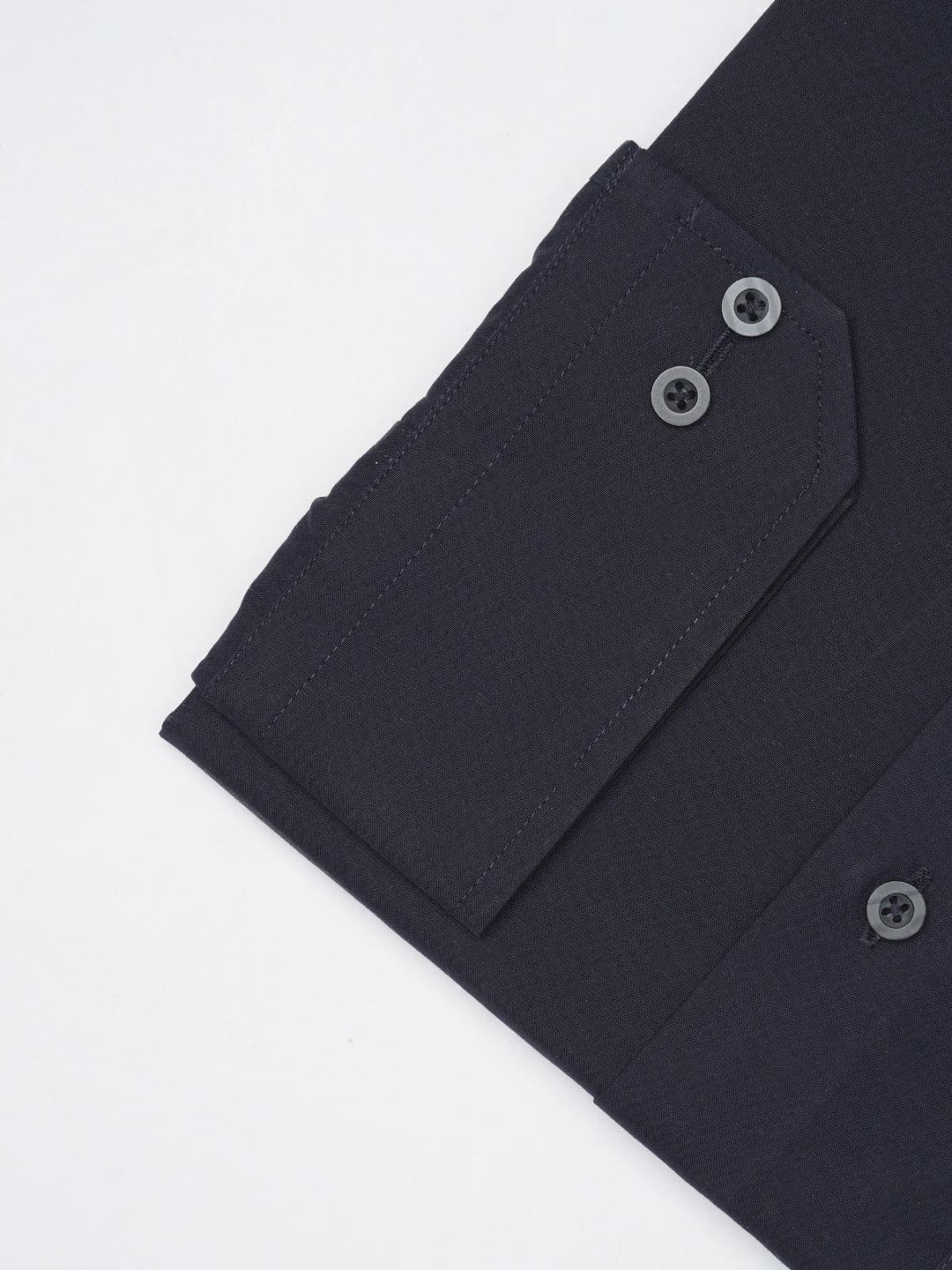 Dark Blue Plain, Elite Edition, French Collar Men’s Formal Shirt  (FS-1081)