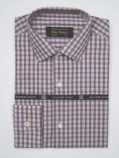 Multi Color Self Checkered, Elite Edition, French Collar Men’s Formal Shirt (FS-1082)