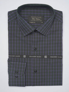 Multi Color Self Checkered, Elite Edition, French Collar Men’s Formal Shirt (FS-1087)