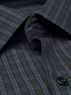 Multi Color Self Checkered, Elite Edition, French Collar Men’s Formal Shirt (FS-1087)