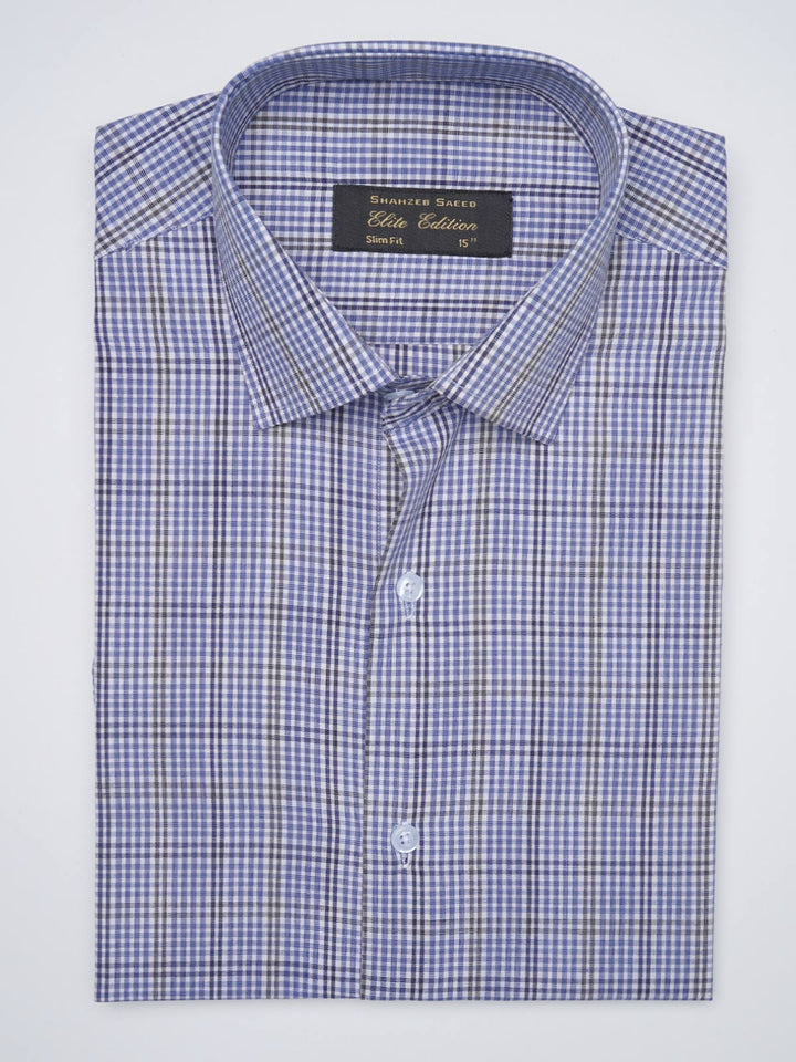 Multi Color Self Checkered, Elite Edition, French Collar Men’s Formal Shirt (FS-1088)