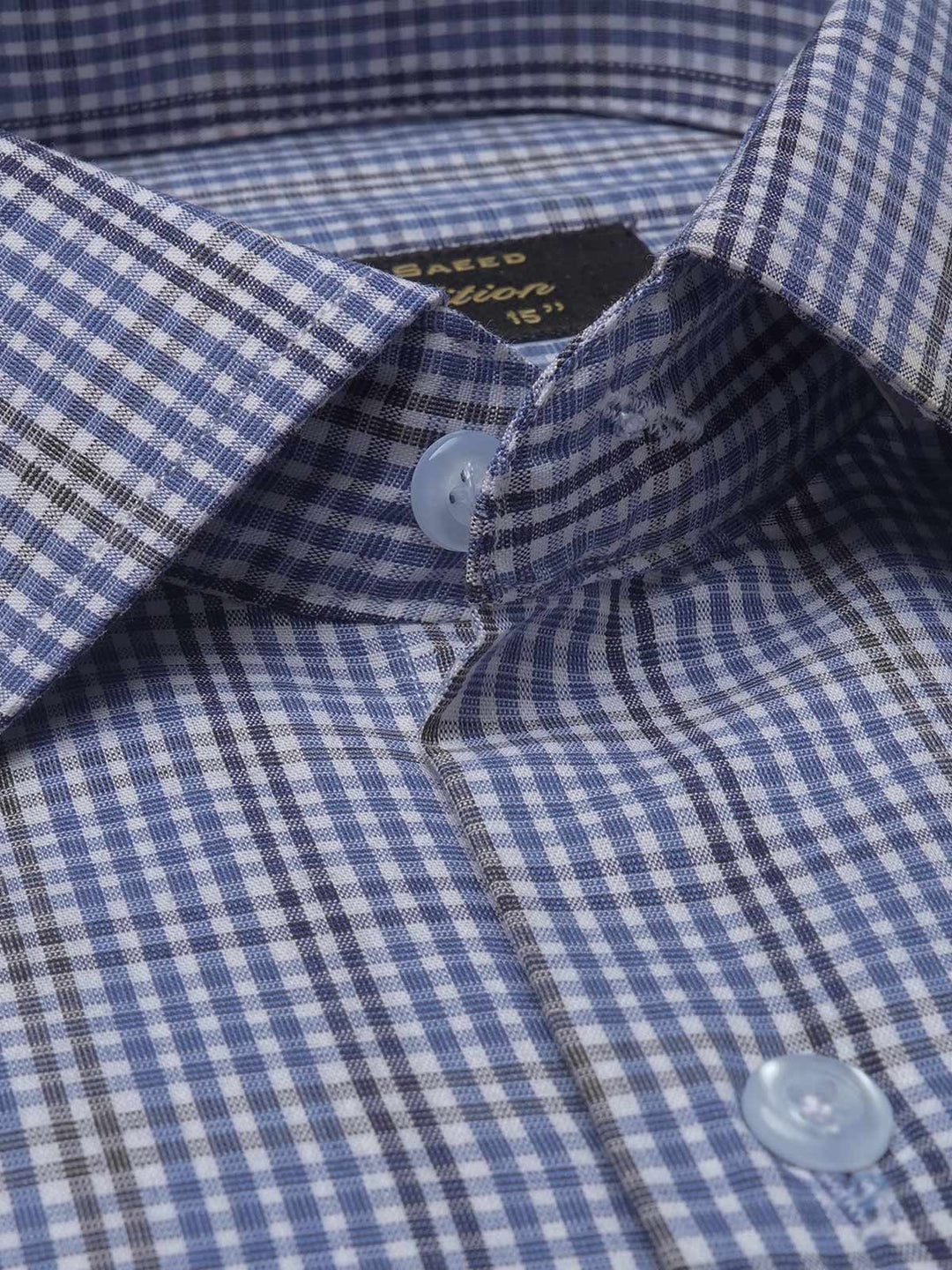 Multi Color Self Checkered, Elite Edition, French Collar Men’s Formal Shirt (FS-1088)