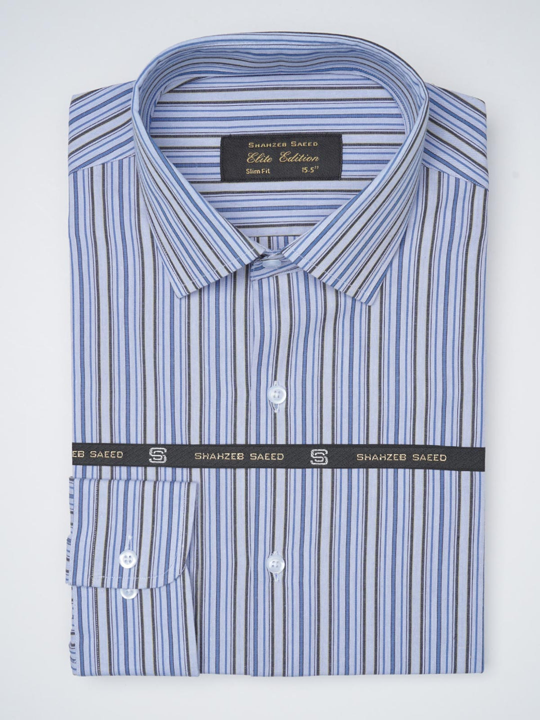 Multi Color Striped, Elite Edition, French Collar Men’s Formal Shirt (FS-1091)