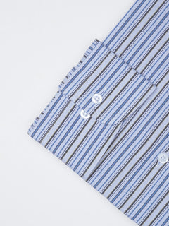 Multi Color Striped, Elite Edition, French Collar Men’s Formal Shirt (FS-1091)