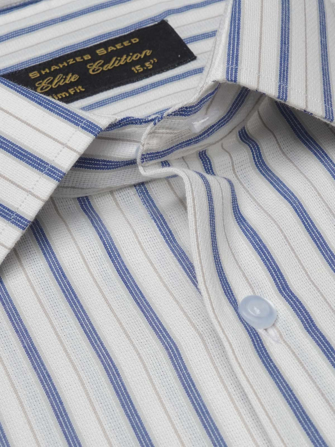 Multi Color Self Striped, Elite Edition, French Collar Men’s Formal Shirt (FS-1095)