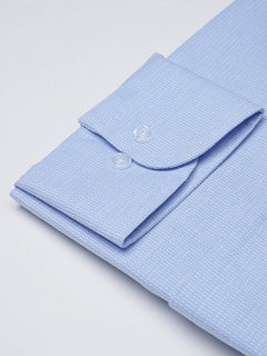 Blue Self Striped, Elite Edition, French Collar Men’s Formal Shirt (FS-1099)