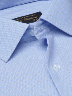 Blue Self Striped, Elite Edition, French Collar Men’s Formal Shirt (FS-1099)