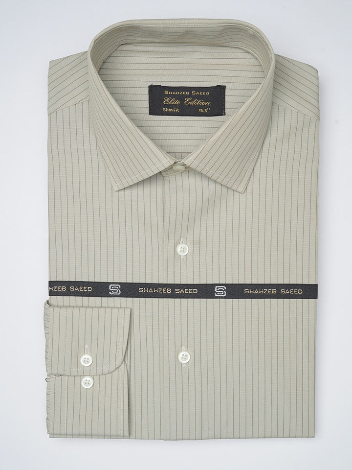 Fawn Striped, Elite Edition, French Collar Men’s Formal Shirt (FS-1101)