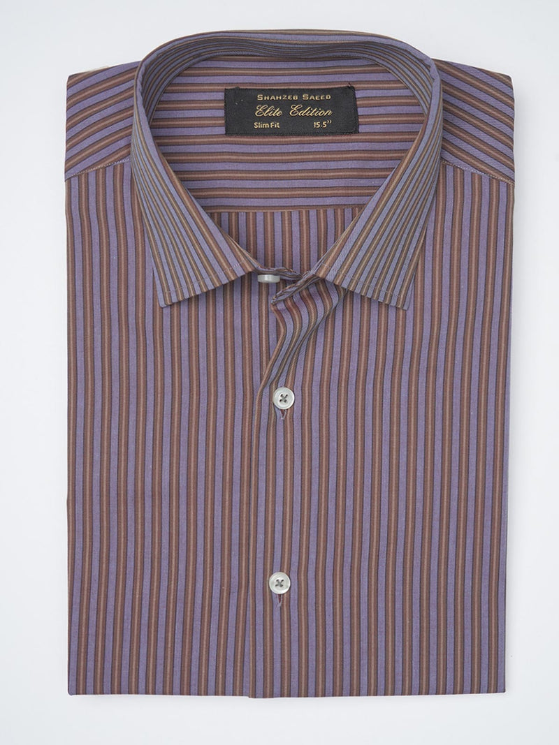Multi Color Striped, Elite Edition, French Collar Men’s Formal Shirt (FS-1108)