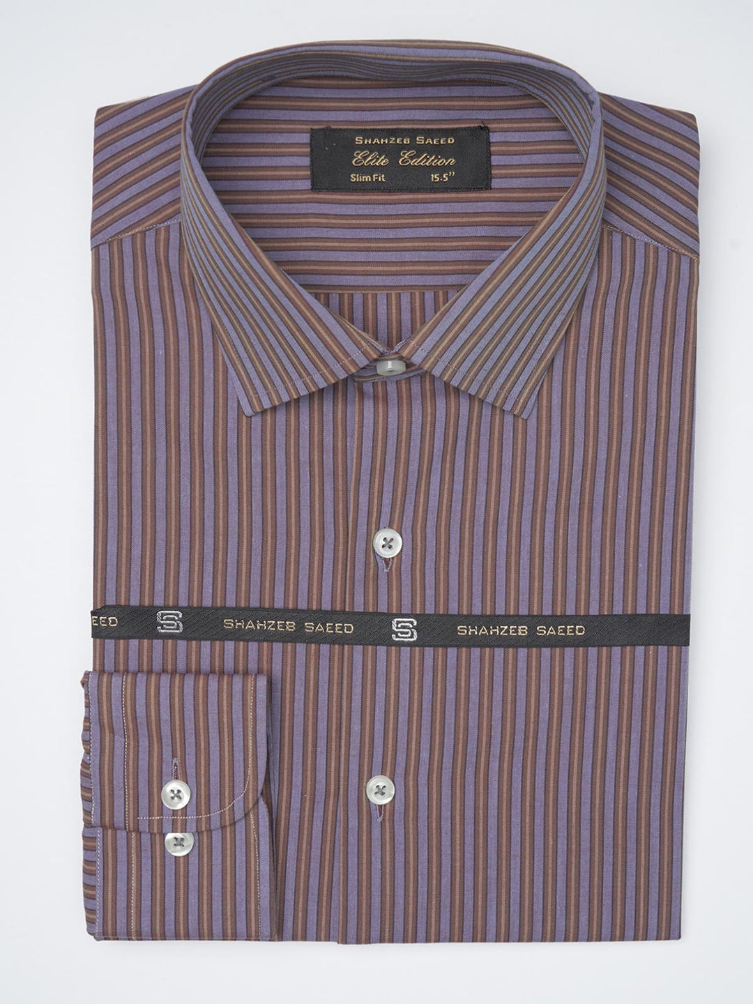 Multi Color Striped, Elite Edition, French Collar Men’s Formal Shirt (FS-1108)