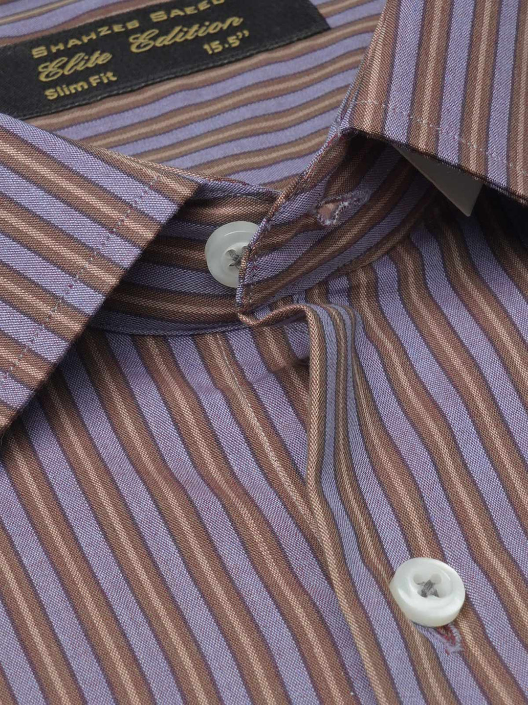 Multi Color Striped, Elite Edition, French Collar Men’s Formal Shirt (FS-1108)