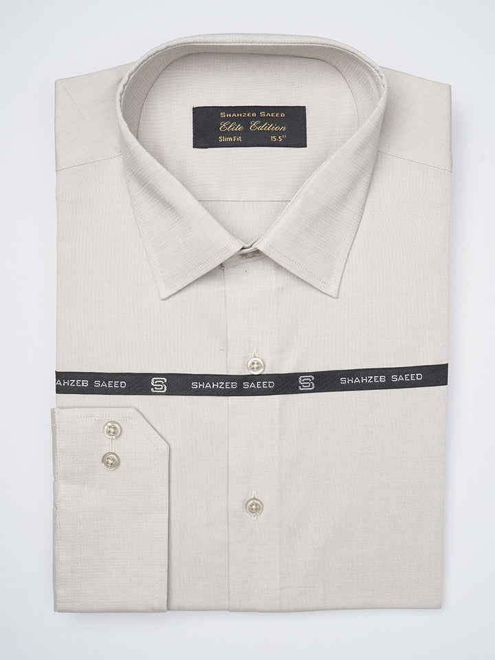 Fawn Plain Elite Edition, French Collar Men’s Formal Shirt (FS-1112)