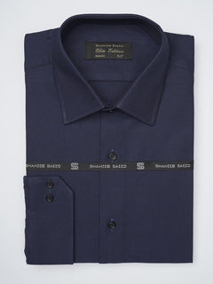 Dark Blue Self Elite Edition, French Collar Men’s Formal Shirt (FS-1113)