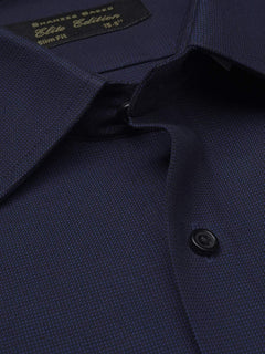 Dark Blue Self Elite Edition, French Collar Men’s Formal Shirt (FS-1113)