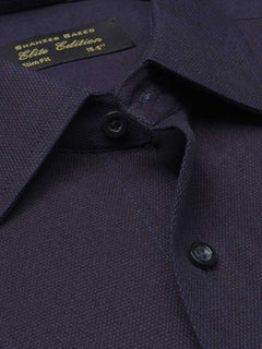 Dark Blue Self Elite Edition, French Collar Men’s Formal Shirt (FS-1115)
