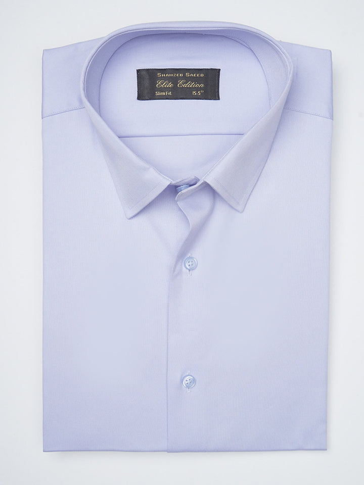 Light Blue Plain Elite Edition, French Collar Men’s Formal Shirt (FS-1116)