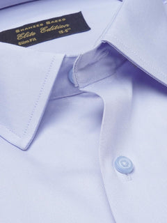 Light Blue Plain Elite Edition, French Collar Men’s Formal Shirt (FS-1116)