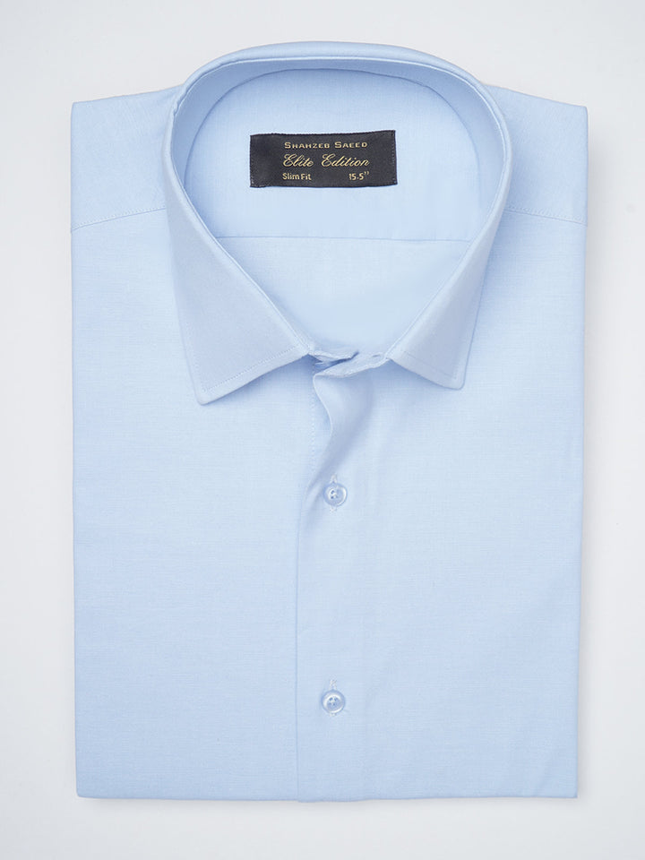 Sky Blue Self Elite Edition, French Collar Men’s Formal Shirt (FS-1119)