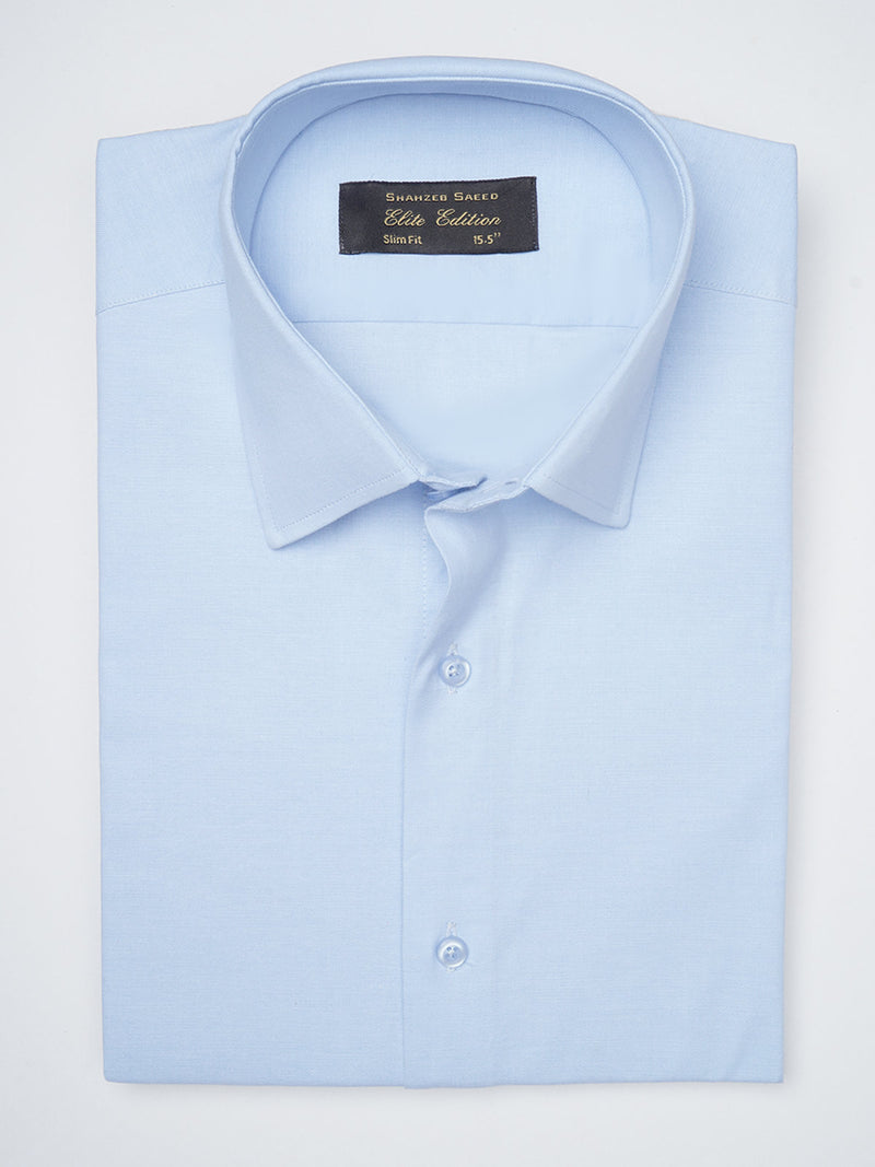 Sky Blue Self Elite Edition, French Collar Men’s Formal Shirt (FS-1119)