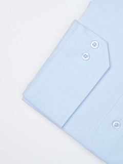 Sky Blue Self Elite Edition, French Collar Men’s Formal Shirt (FS-1119)