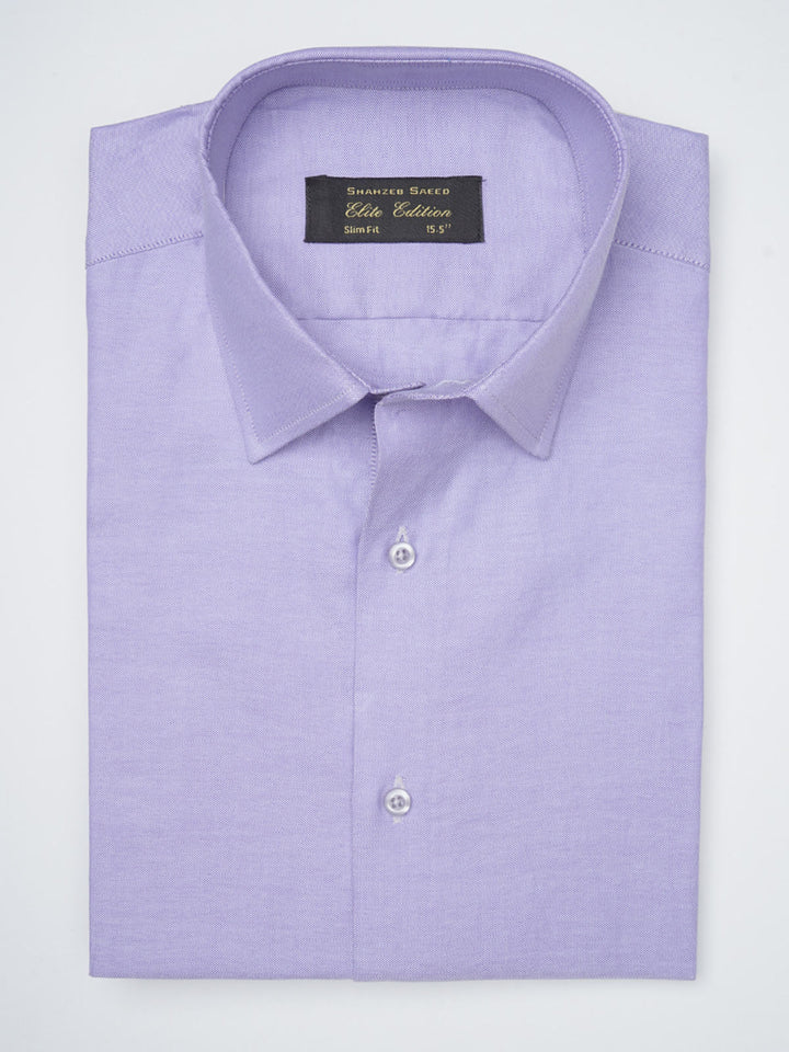 Light Purple Self Elite Edition, French Collar Men’s Formal Shirt (FS-1121)