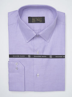 Light Purple Self Elite Edition, French Collar Men’s Formal Shirt (FS-1121)