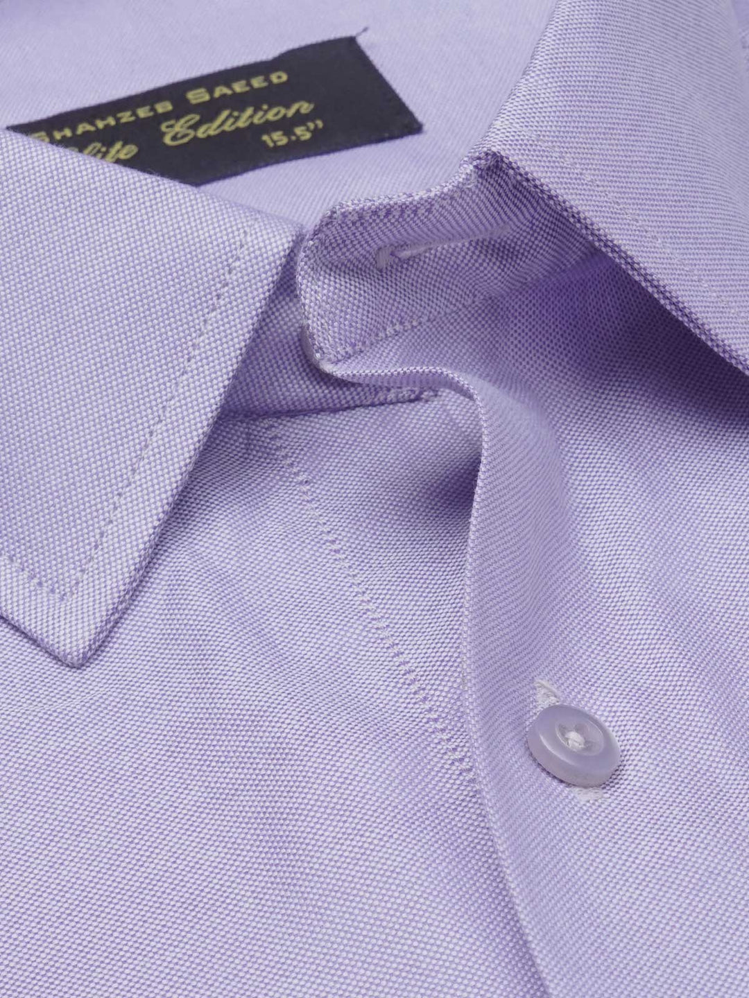 Light Purple Self Elite Edition, French Collar Men’s Formal Shirt (FS-1121)