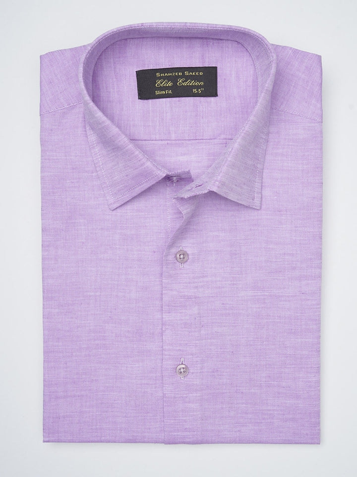 Dark Purple Self Elite Edition, French Collar Men’s Formal Shirt (FS-1122)