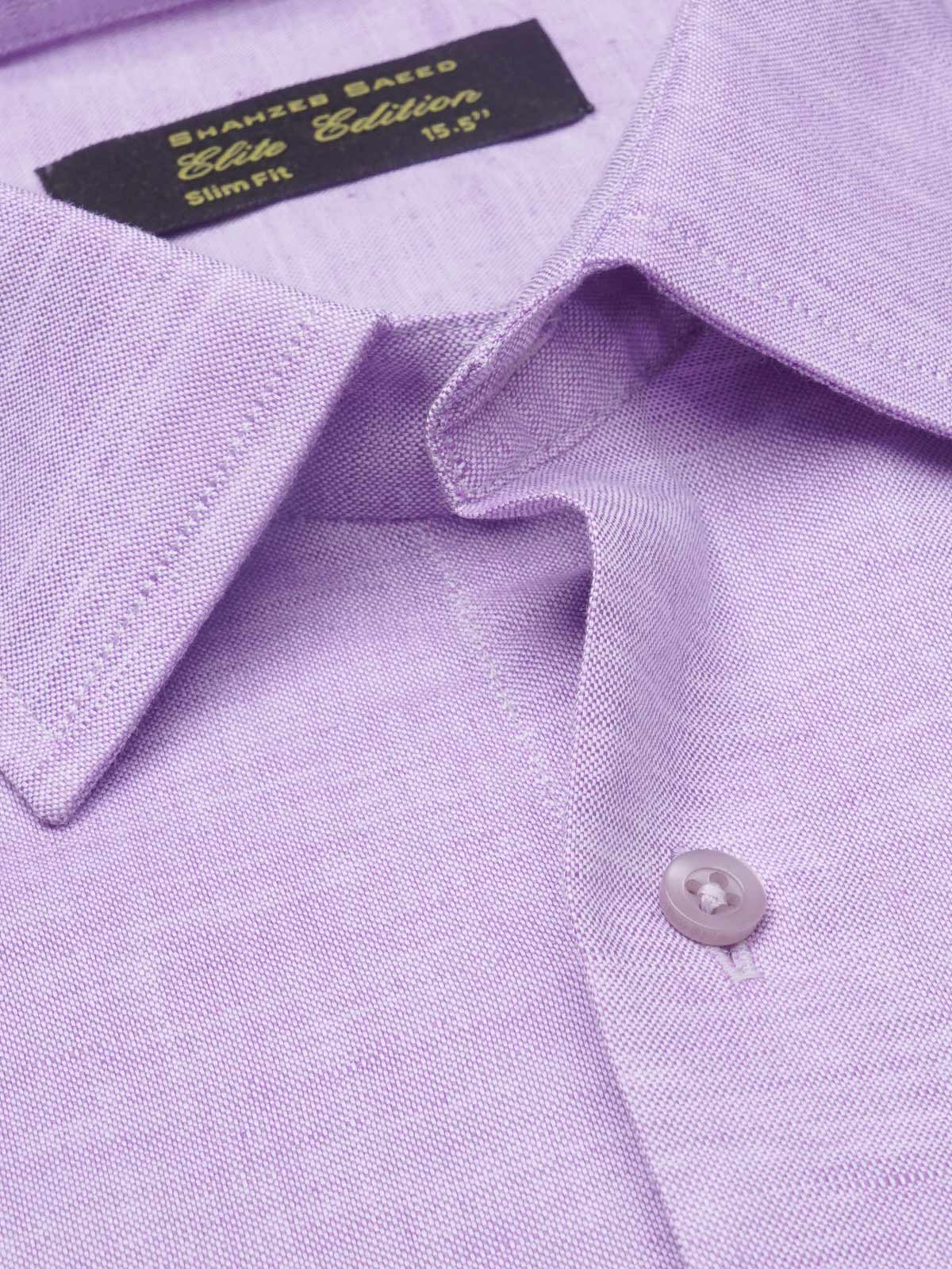 Dark Purple Self Elite Edition, French Collar Men’s Formal Shirt (FS-1122)