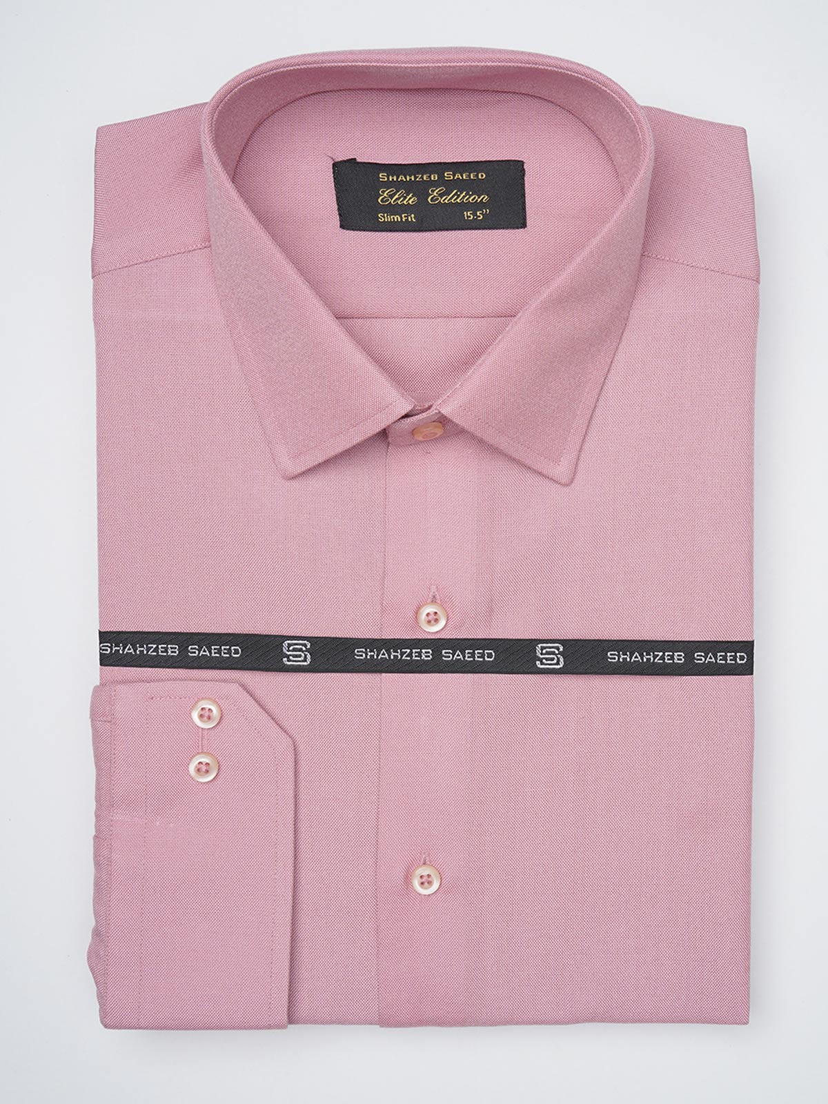 Dark Pink Self Elite Edition, French Collar Men’s Formal Shirt (FS-1133)