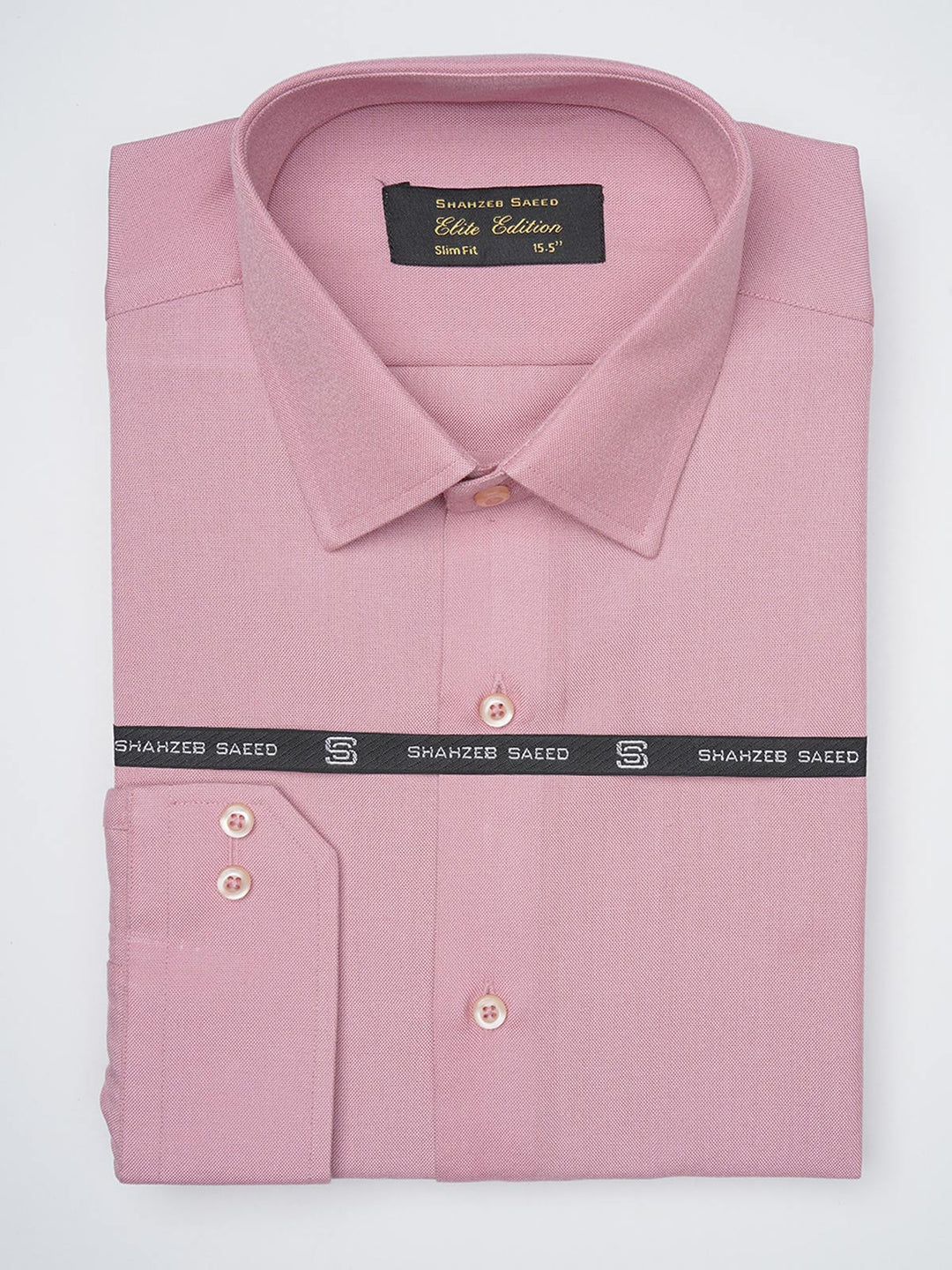 Dark Pink Self Elite Edition, French Collar Men’s Formal Shirt (FS-1133)