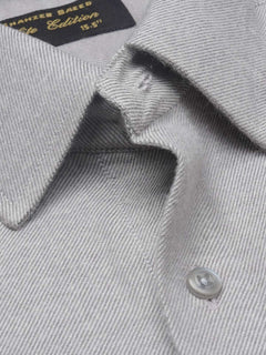 Grey Self Elite Edition, French Collar Men’s Formal Shirt (FS-1135)
