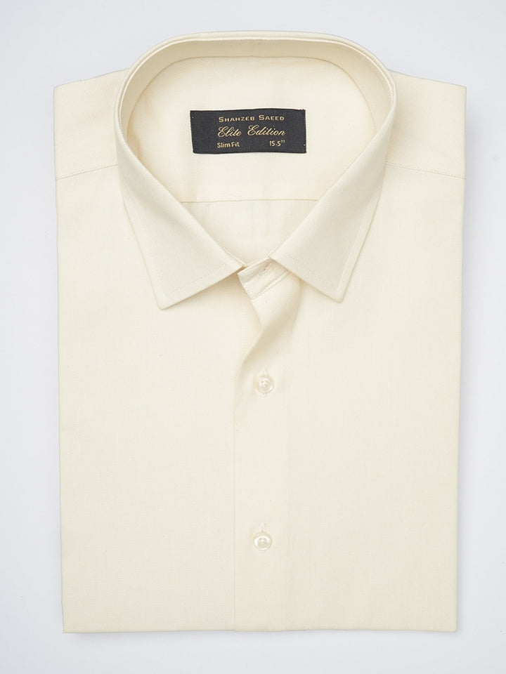 Cream Self Elite Edition, French Collar Men’s Formal Shirt (FS-1136)