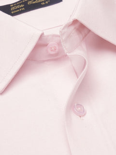 Light Pink Self Elite Edition, French Collar Men’s Formal Shirt (FS-1137)