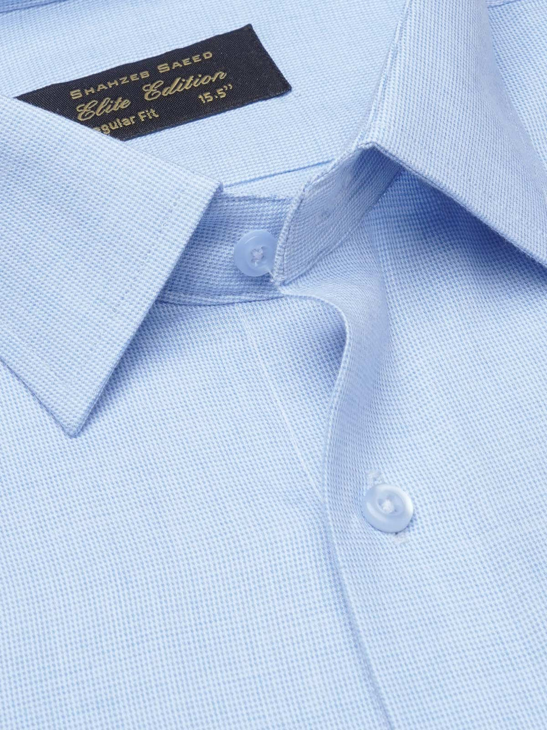 Sky Blue Self, Elite Edition, Cutaway Collar Men’s Formal Shirt  (FS-1139)