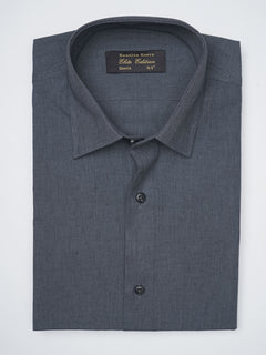 Dark Blue Self Elite Edition, French Collar Men’s Formal Shirt (FS-1146)