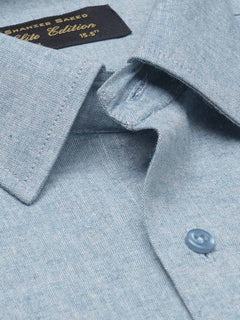 Grey Self Elite Edition, French Collar Men’s Formal Shirt (FS-1149)